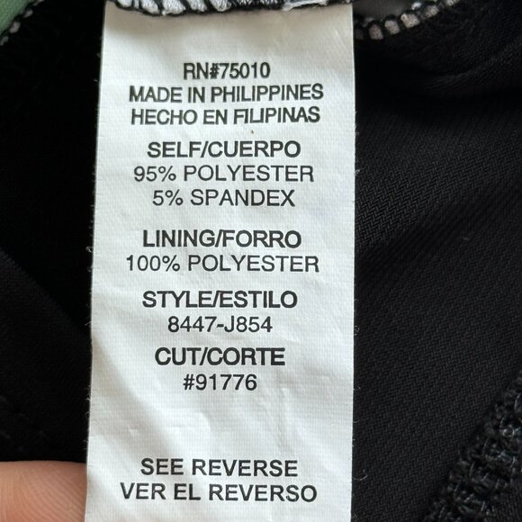 City Triangles Patterned Summer Dress Womens S Green Sleeveless Padded Back Tie - Picture 10 of 11